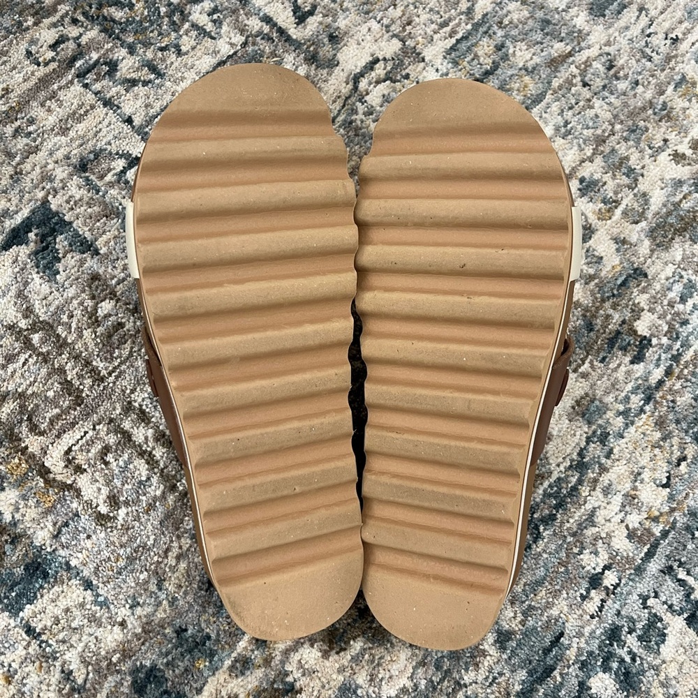 Reef Cushion Vista High Platform Sandals in Choc Duo Size 7 like new - Picture 4 of 9